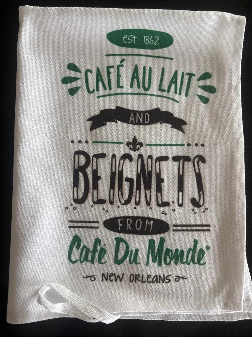Kitchen Dish Towels - New Orleans Paris Wine - 4pc Bundle - Retro Souvenir